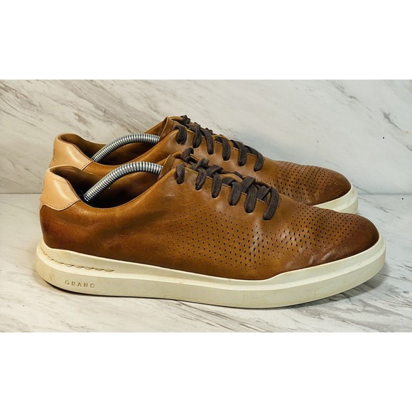 Cole Haan Men's GrandPrø Rally Laser Cut Sneaker British Tan Style 10.5 M - Picture 4 of 8